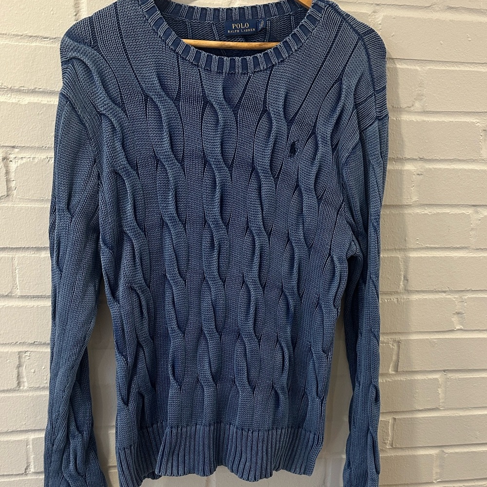 Polo by Ralph Lauren Men's Blue Crewneck Sweater - Picture 4 of 5